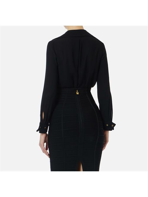 Camicia in georgette con dettagli gioiello ELISABETTA FRANCHI | CA15962E2/110